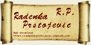 Radenka Prstojević vizit kartica